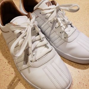 Kswiss white gold court sneaker 8 K-Swiss